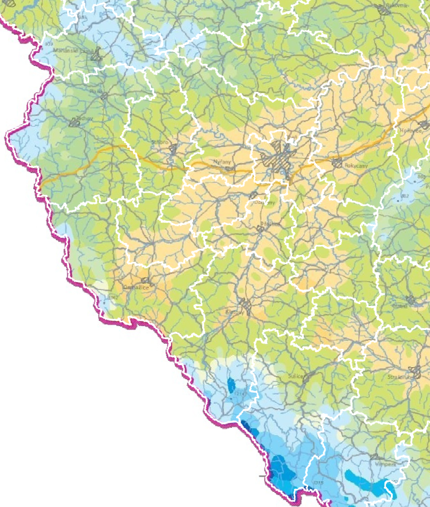 Zdroj: Klimatické oblasti České republiky: klasifikace podle Quitta a za období 1961-2000, Vít Květoň, Vít Voženílek, Univerzita Palackého, ČHMÚ, 2011 Zdroj: Klimatické oblasti České republiky: klasifikace podle Quitta a za období 1961-2000, Vít Květoň, Vít Voženílek, Univerzita Palackého, ČHMÚ, 2011